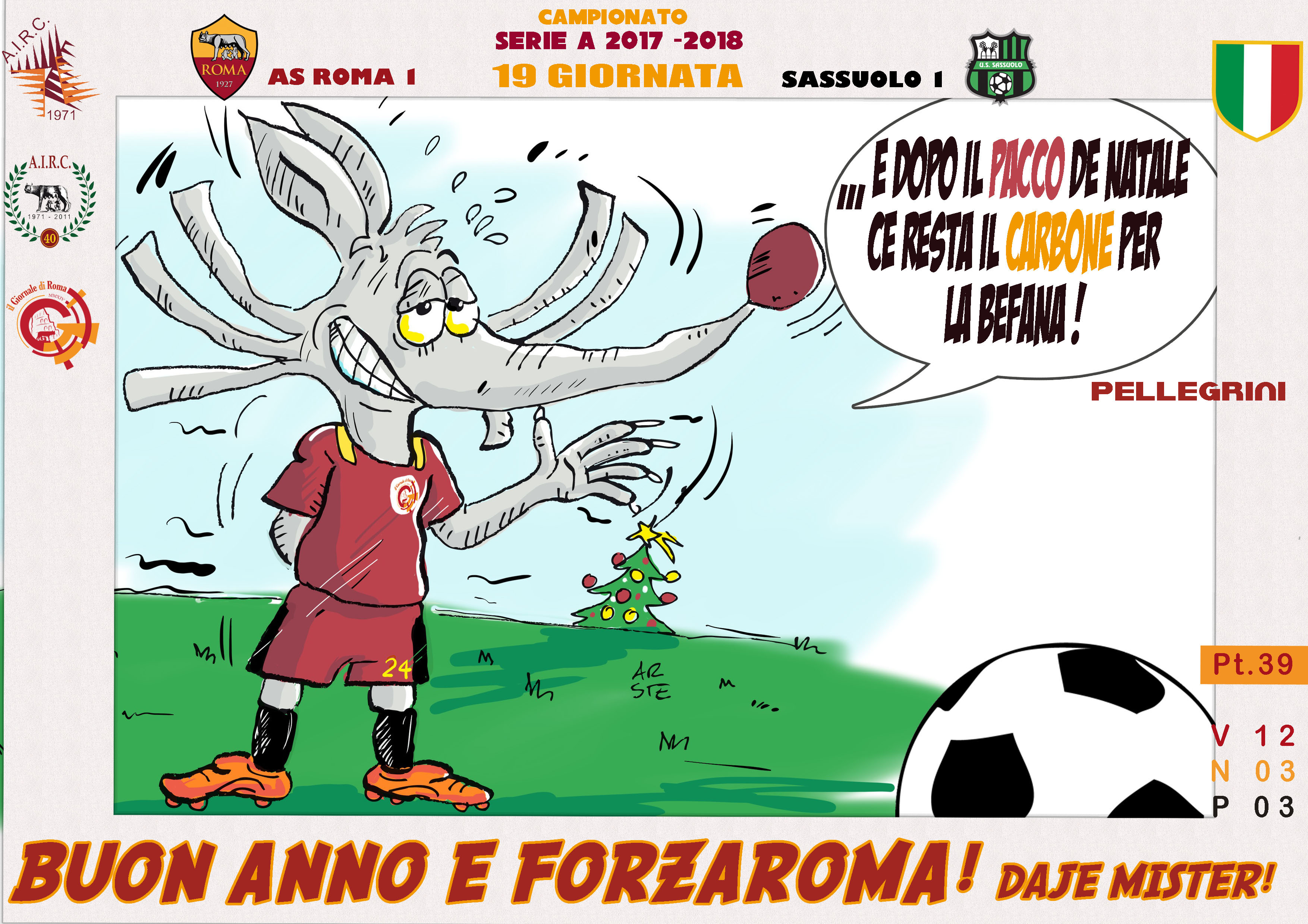 Buon Natale As Roma.Buon Anno E Forza Roma Associazione Italiana Roma Club